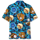 Baseball Gloves Sport Hawaiian Shirt Pattern View For Relaxed Warm Weather Outfits