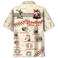 Baseball Pitching Grips Training Hawaiian Shirt Design View For Casual Summer Styling