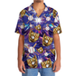 Purple Baseball Gloves Sport Hawaiian Shirt Artwork View For Coastal Escapes And Resort Style