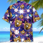 Purple Baseball Gloves Sport Hawaiian Shirt Design Detail For Beach Days And Holiday Travel