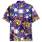 Purple Baseball Gloves Sport Hawaiian Shirt For Summer Events And Casual Outdoor Wear