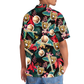 Tropical Floral Baseball Gloves Sport Hawaiian Shirt Artwork Detail For Resort Trips And Outdoor Activities
