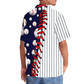 Baseball Stripes Sport Hawaiian Shirt For Poolside Relaxation And Sunny Getaways
