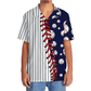 Baseball Stripes Sport Hawaiian Shirt Pattern View For Lightweight Everyday Style