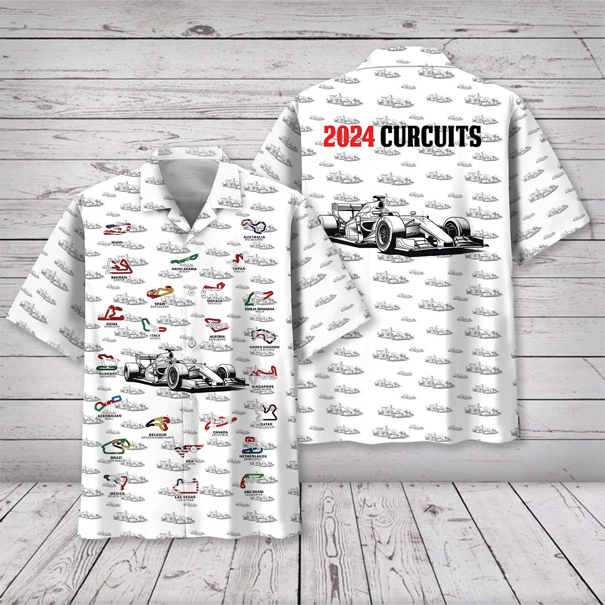 Open Wheel Racing Circuits Hawaiian Shirt For Warm Weather Adventures And Everyday Comfort