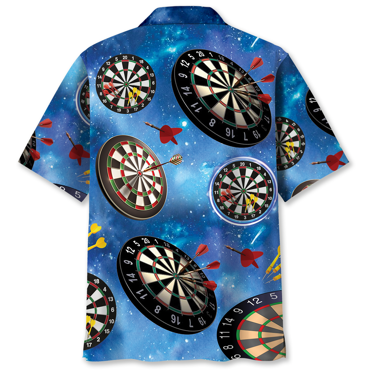 Dart Galaxy Cosmic Hawaiian Shirt Pattern Detail For Summer Holidays And Outdoor Fun