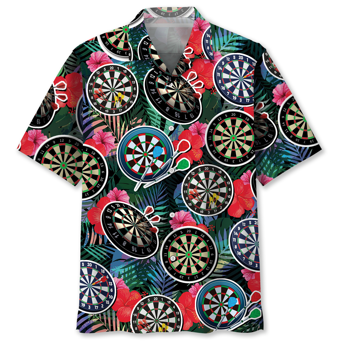 Tropical Dart Hawaiian Shirt Design Detail For Sunny Adventures And Casual Wear