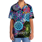 Neon Retro Dart Hawaiian Shirt Design Detail For Sunny Adventures And Casual Wear