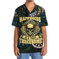 Bold Skull Dart Happiness Hawaiian Shirt For Summer Vacation And Beach Travel