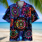 Neon Retro Dart Light Happiness Hawaiian Shirt For Coastal Adventures And Warm Weather Wear
