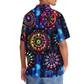 Neon Retro Dart Light Happiness Hawaiian Shirt Pattern Detail For Summer Holidays And Outdoor Fun