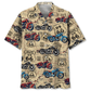 Motorcycle Desert Highway Inspiration Adventure Hawaiian Shirt Design Detail For Beach Days And Holiday Travel