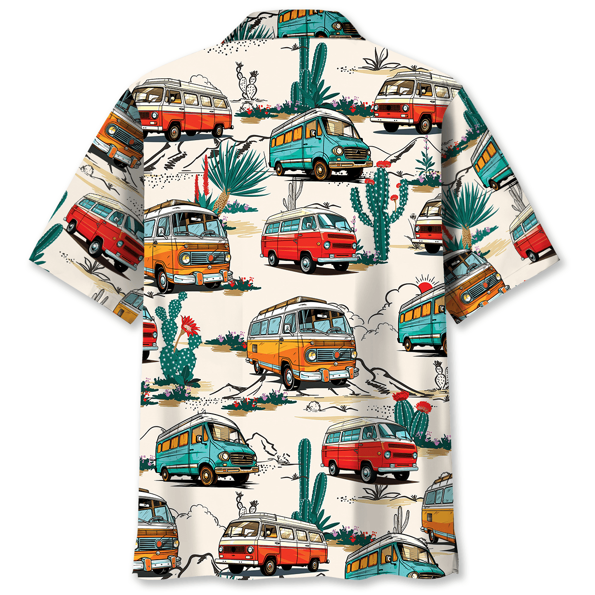 Car Minivan Road Trip Hawaiian Shirt For Poolside Relaxation And Sunny Getaways