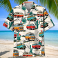 Car Minivan Road Trip Hawaiian Shirt Pattern View For Lightweight Everyday Style