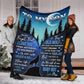Wolf To My Son I Believe In You Flannel Blanket For Cozy Bedroom Sofa Decor