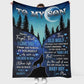Wolf To My Son I Believe In You Flannel Blanket For Cozy Bedroom Sofa Decor