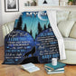 Wolf To My Son I Believe In You Flannel Blanket For Cozy Bedroom Sofa Decor