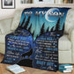 Wolf To My Son I Believe In You Flannel Blanket For Cozy Bedroom Sofa Decor