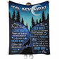 Wolf To My Son I Believe In You Flannel Blanket For Cozy Bedroom Sofa Decor
