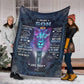 Lion To My Son I Love You This Old Flannel Blanket For Cozy Bedroom Sofa Decor