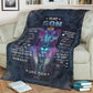 Lion To My Son I Love You This Old Flannel Blanket For Cozy Bedroom Sofa Decor