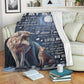 Wolf To My Mom With Moon Flannel Blanket For Cozy Bedroom Sofa Decor