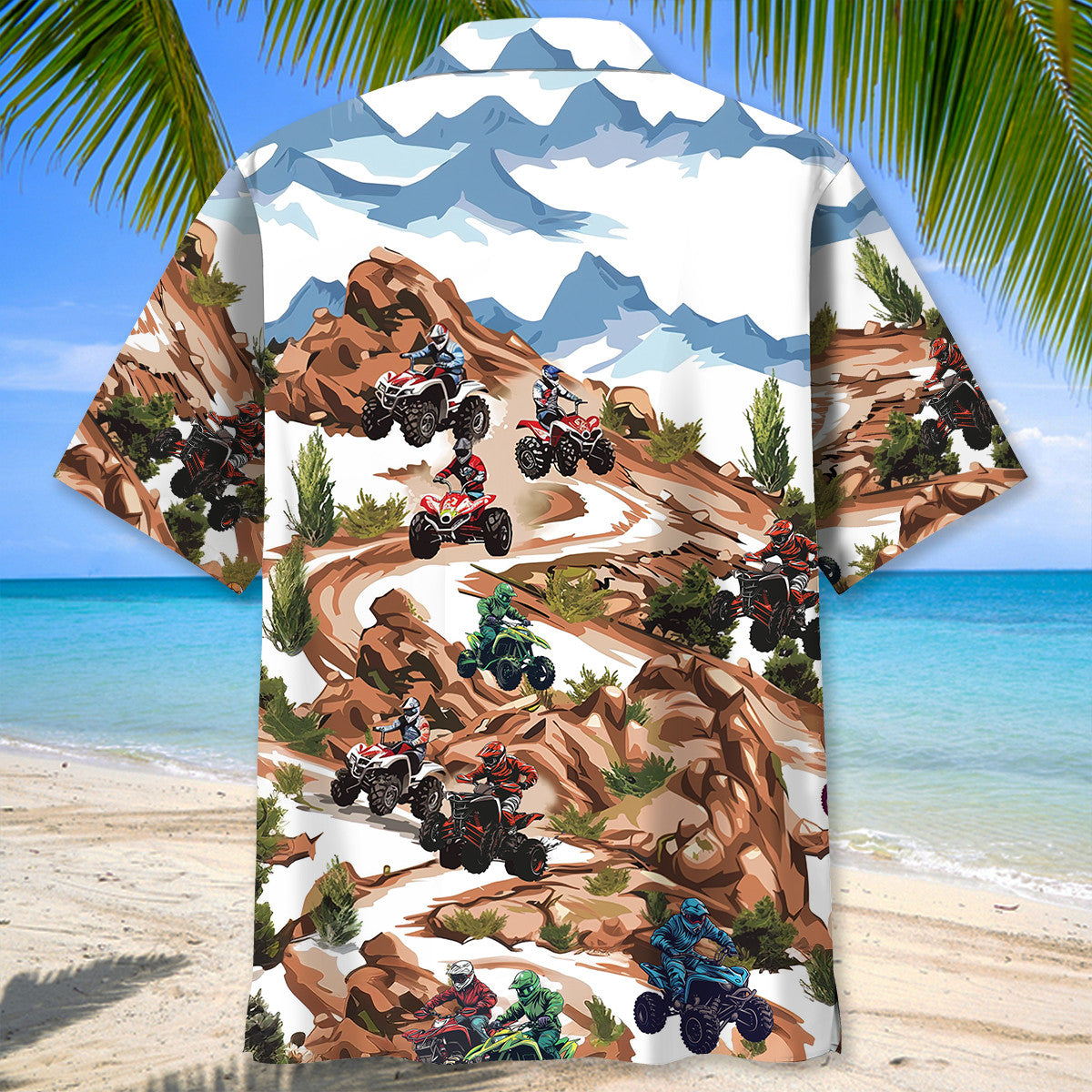 Rocky Mountain ATV Motocross Road Adventure Hawaiian Shirt For Summer Events And Casual Outdoor Wear