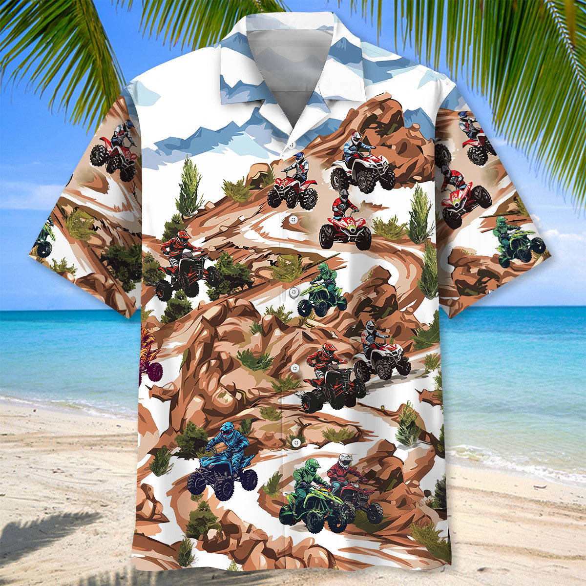 Rocky Mountain ATV Motocross Road Adventure Hawaiian Shirt For Warm Weather Adventures And Everyday Comfort