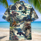 ATV Motocross Rocky Mountain Adventure Hawaiian Shirt Pattern Detail For Vacation Travel And Daily Wear