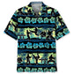 Tropical Floral Karate Beach Hawaiian Shirt For Vacation Days And Relaxed Coastal Outings
