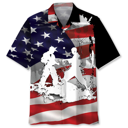 American Karate Martial Arts Hawaiian Shirt Design Detail For Sunny Adventures And Casual Wear