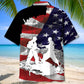 American Karate Martial Arts Hawaiian Shirt Pattern View For Relaxed Warm Weather Outfits