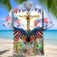 American Easter Day Spring Celebration Hawaiian Shirt For Summer Events And Casual Outdoor Wear