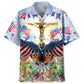 American Easter Day Spring Celebration Hawaiian Shirt Artwork View For Coastal Escapes And Resort Style