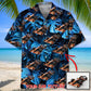 Tropical Car Personalized Collection Hawaiian Shirt Artwork Detail For Tropical Trips And Casual Outings