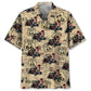 Historic Retro Hot Rod Racing Highway Travel Hawaiian Shirt For Vacation Days And Relaxed Coastal Outings
