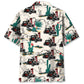 Historic Retro Desert Hot Rod Racing Highway Hawaiian Shirt Pattern View For Lightweight Everyday Style