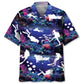 Neon Diving Coral Ocean Hawaiian Shirt Pattern Detail For Vacation Travel And Daily Wear