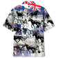 Retro Classic Horse Harness Racing Hawaiian Shirt Design Detail For Sunny Adventures And Casual Wear