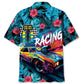 Tropical Drag Racing Speed Hawaiian Shirt For Beach Parties And Weekend Getaways