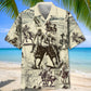 Vintage Classic Horse Polo Sport Hawaiian Shirt Artwork View For Coastal Escapes And Resort Style