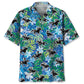 Classic Horse Racing Hawaiian Shirt For Vacation Days And Relaxed Coastal Outings