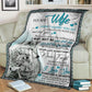 Wolf To My Wife Couple Flannel Blanket For Cozy Bedroom Sofa Decor