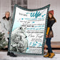 Wolf To My Wife Couple Flannel Blanket For Cozy Bedroom Sofa Decor