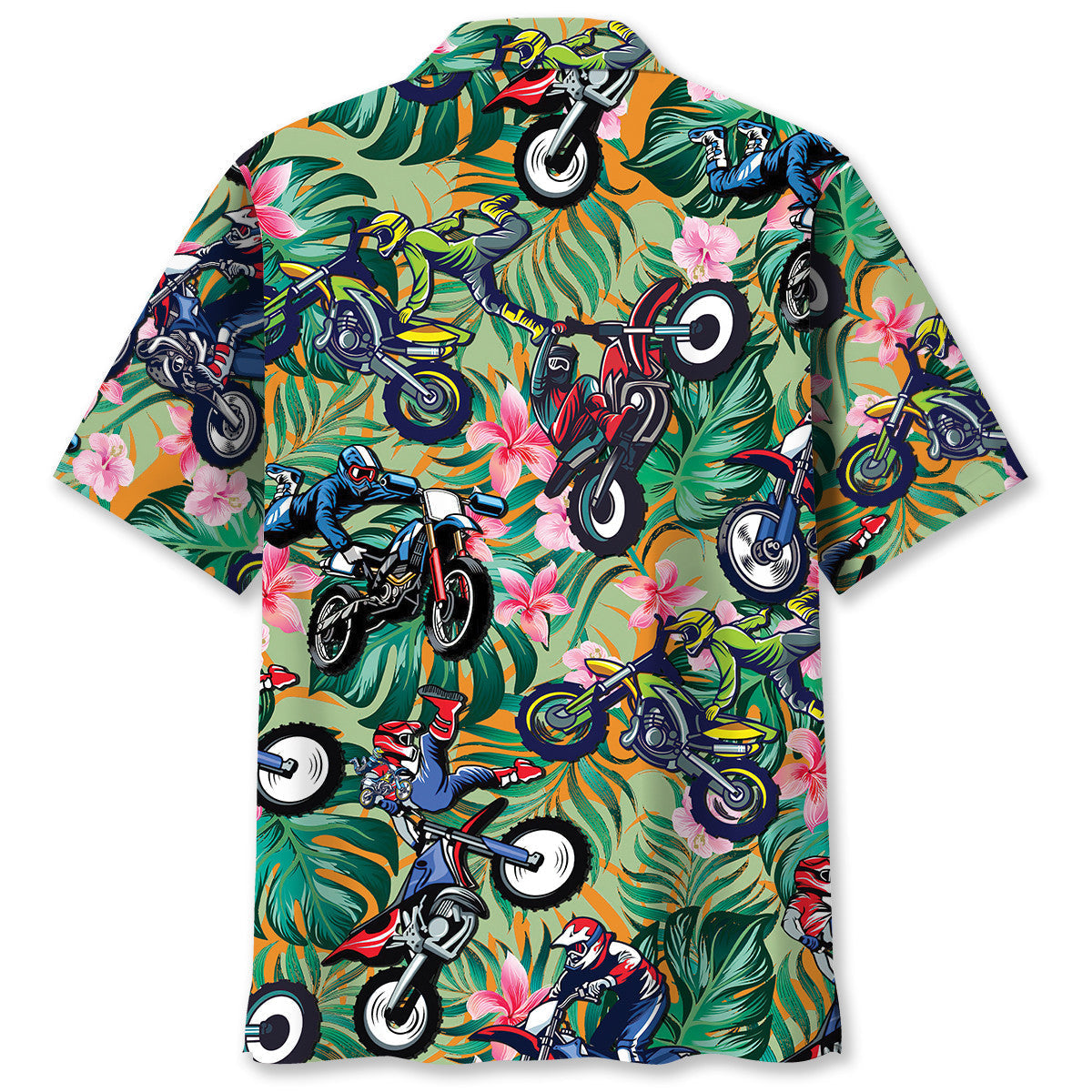 Bicycle Summer Dirt Adventure Hawaiian Shirt For Beach Parties And Weekend Getaways