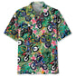 Bicycle Summer Dirt Adventure Hawaiian Shirt Artwork Detail For Resort Trips And Outdoor Activities