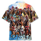 Vintage Classic Horse Racing Hawaiian Shirt Design View For Casual Summer Styling
