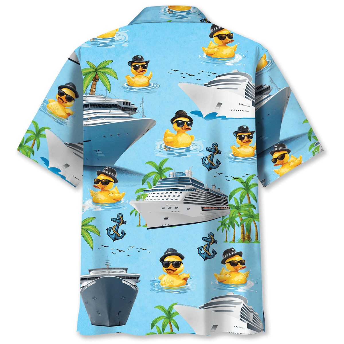 Funny Tropical Duck Cruise Fun Hawaiian Shirt For Summer Events And Casual Outdoor Wear
