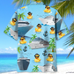 Funny Tropical Duck Cruise Fun Hawaiian Shirt Design Detail For Beach Days And Holiday Travel