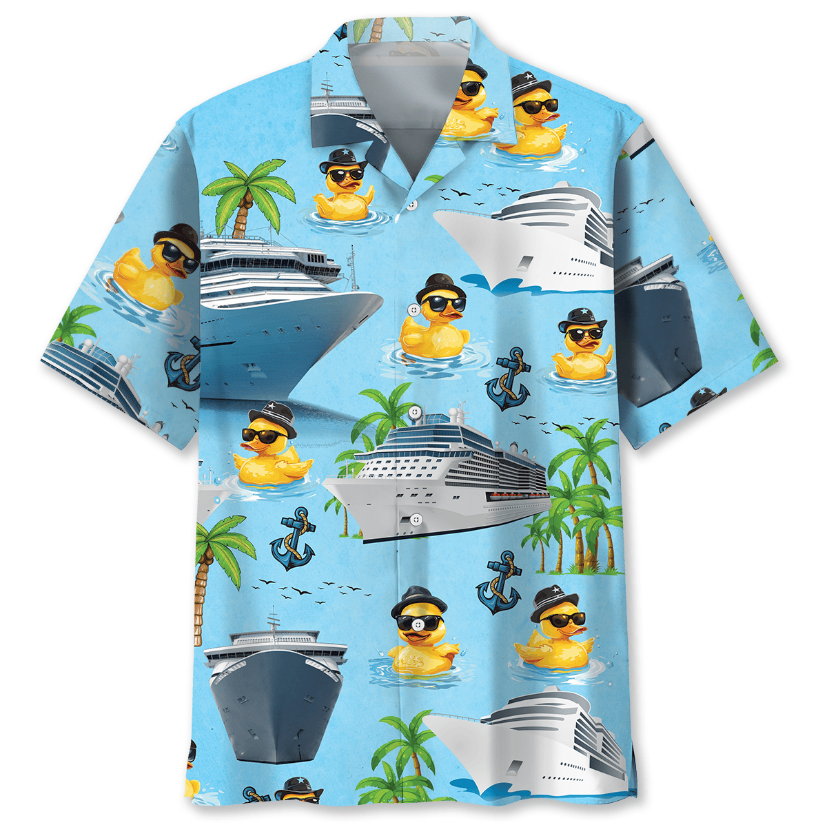 Funny Tropical Duck Cruise Fun Hawaiian Shirt For Warm Weather Adventures And Everyday Comfort